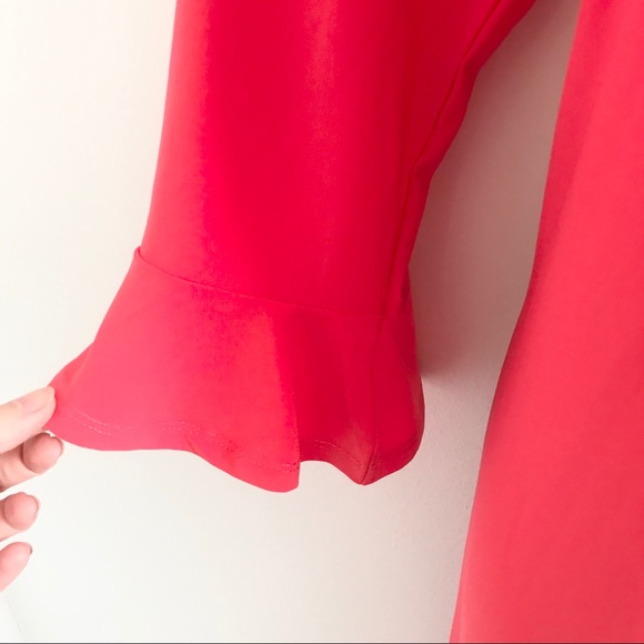 Coletta Grenadine 3/4 Bell Sleeve Slip Dress Plus Size - Picture 5 of 14